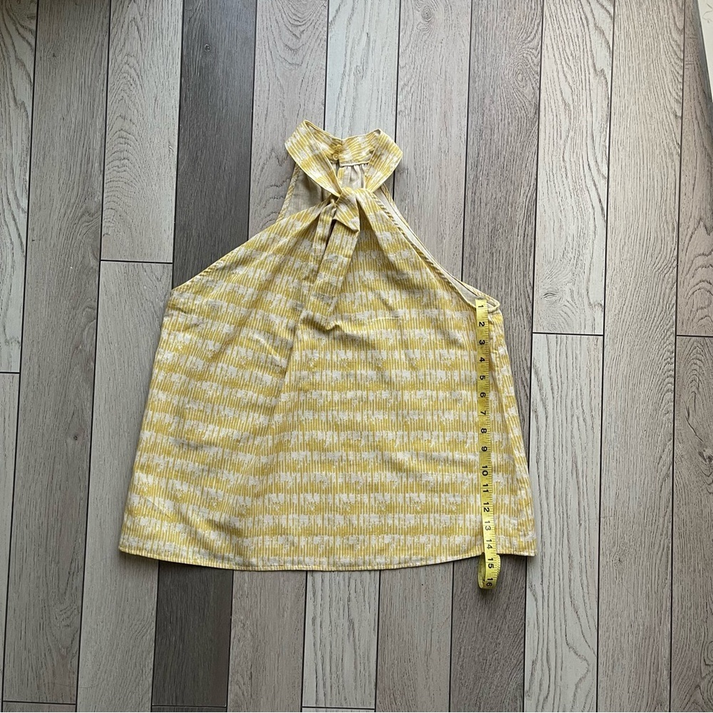 Yellow Halter Neck Women Top - Picture 5 of 6